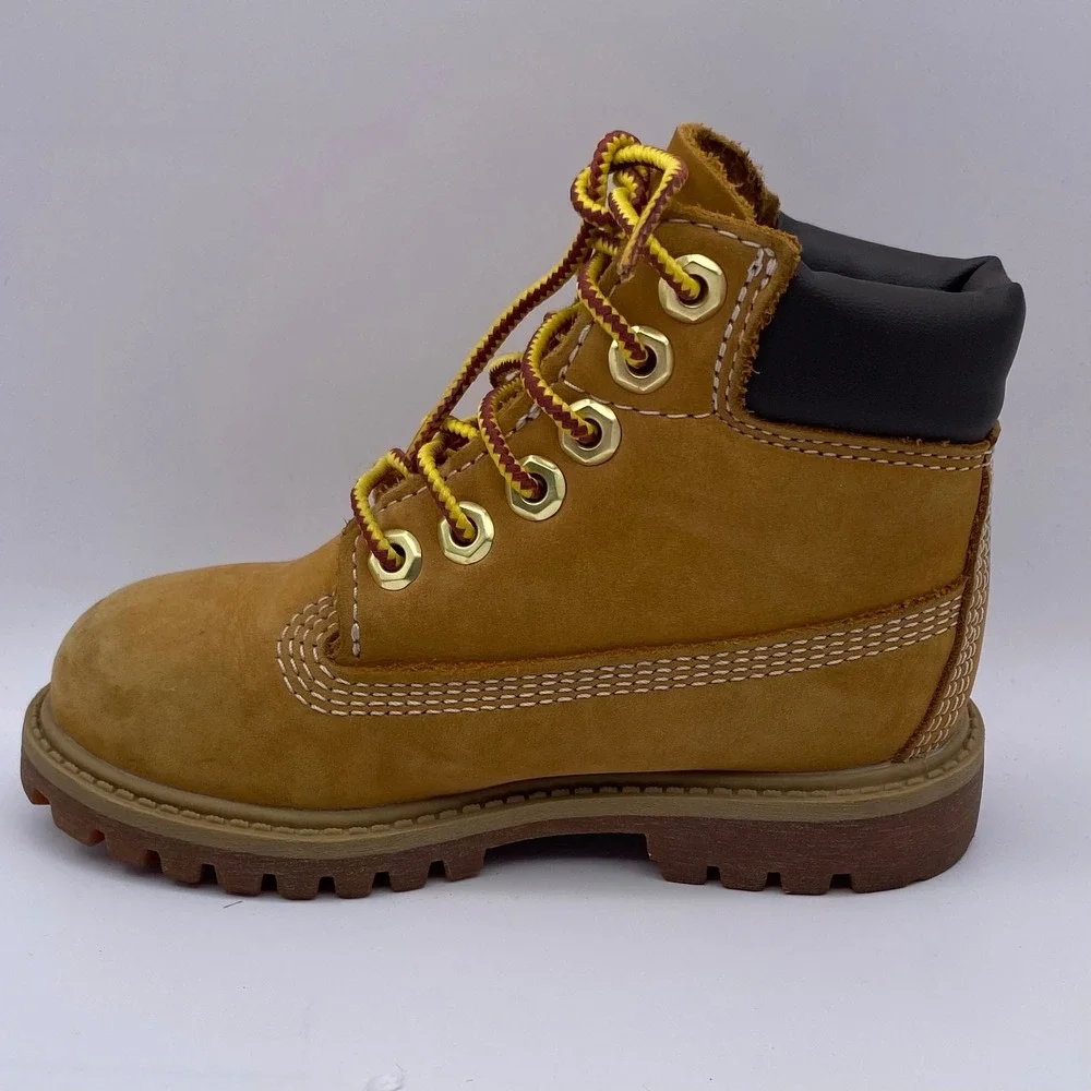 Timberland Boys 6 Inch Waterproof Boots Wheat Nubuck Classic Toddler Size 9M